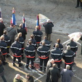 Un détachement des sapeurs pompiers de la commune est présent