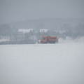 Un chasse neige dans la plaine de Chissey