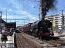 Locomotives à vapeur 141r568 et 01-202 à Genève 08/06/2019